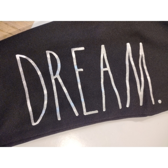 Rae Dunn black lounge pants with "dream" spell out size M - Picture 6 of 10